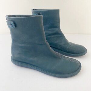 Camper Beetle Ankle Boots Shoes Blue Green